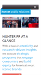 Mobile Screenshot of hunterpr.com