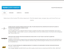 Tablet Screenshot of clientnewsfeed.hunterpr.com